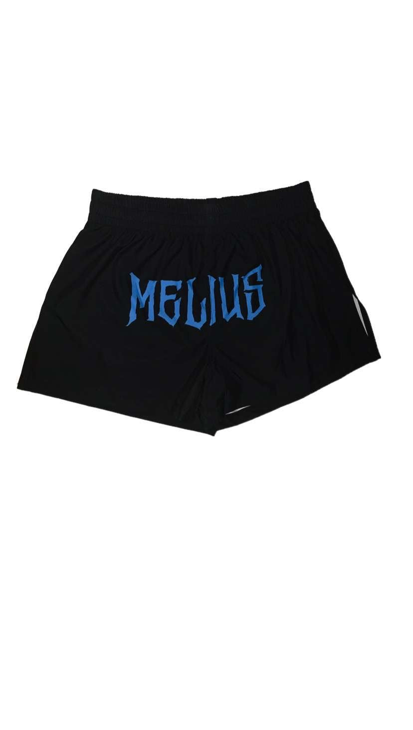 High Split MMA Shorts - Blue